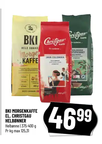 Løvbjerg BKI MORGENKAFFE EL. CHRISTGAU HELBØNNER tilbud