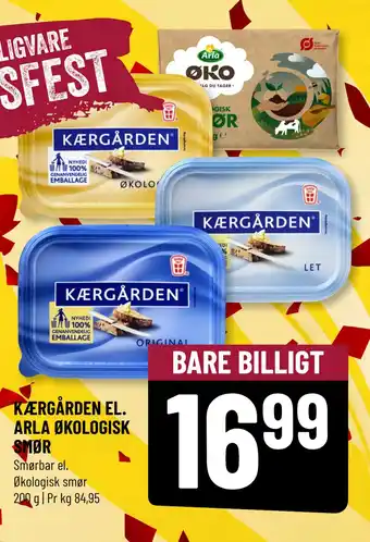 Løvbjerg KÆRGÅRDEN EL. ARLA ØKOLOGISK SMØR tilbud