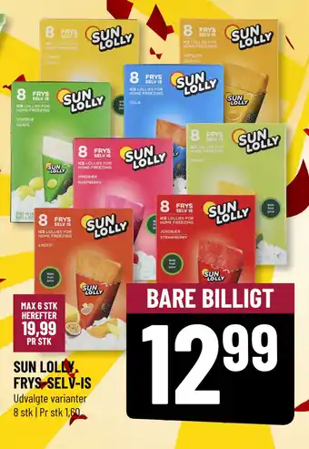 Løvbjerg SUN LOLLY FRYS-SELV-IS tilbud