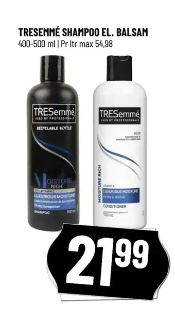 Løvbjerg TRESEMMÉ SHAMPOO EL. BALSAM tilbud