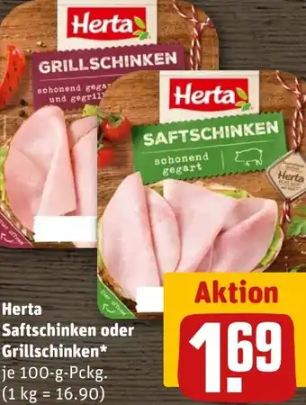 REWE Herta Saftschinken oder Grillschinken* tilbud