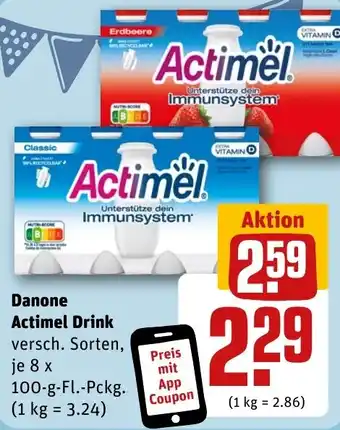 REWE DE Danone Actimel Drink tilbud