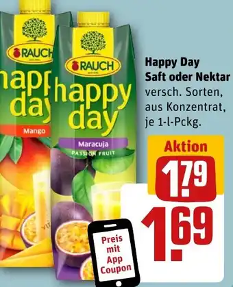 REWE DE Happy Day Saft oder Nektar tilbud