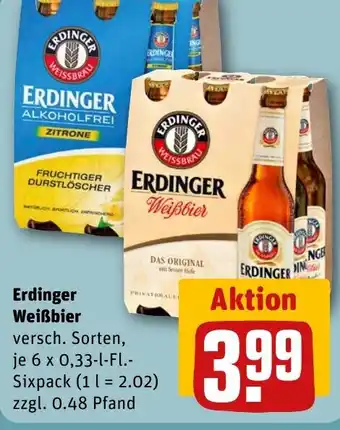 REWE DE Erdinger Weißbier tilbud
