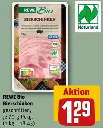 REWE DE REWE Bio Bierschinken tilbud