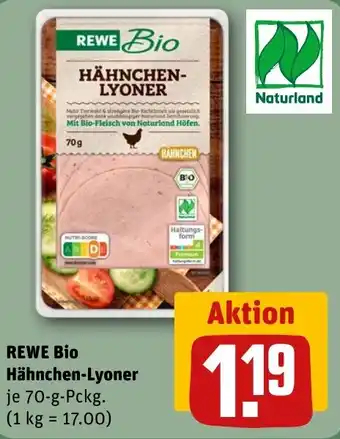 REWE REWE Bio Hähnchen-Lyoner tilbud