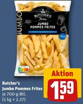 REWE DE Butcher's Jumbo Pommes Frites tilbud