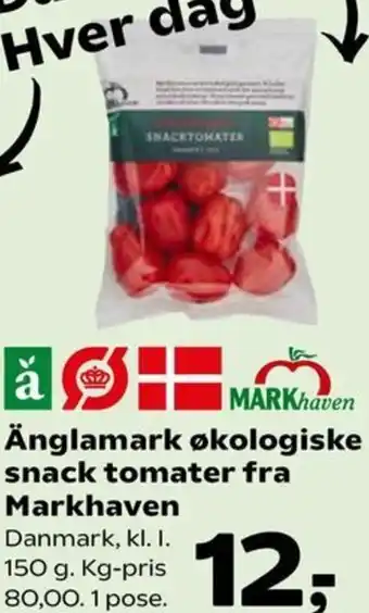 Änglamark økologiske snack tomater fra Markhaven