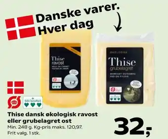 Coop.dk Thise dansk økologisk ravost eller grubelagret ost tilbud