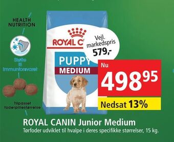 Maxi Zoo ROYAL CANIN Junior Medium tilbud