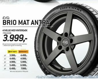 Thansen 4 fælge med vinterdæk tilbud
