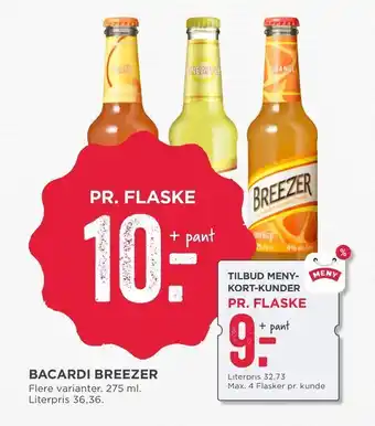 MENY Bacardi breezer tilbud