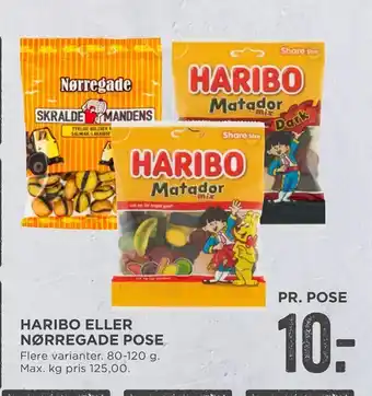 MENY Haribo eller nørregade pose tilbud