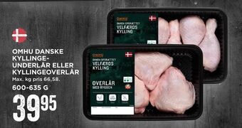MENY Omhu danske kyllinge- underlår eller kyllingeoverlår tilbud