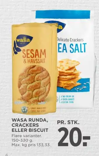 Delicate Crackers Sea salt