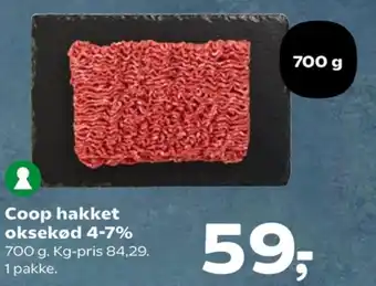 Kvickly Hakket oksekød 4-7% tilbud