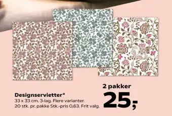 Kvickly Servietter tilbud