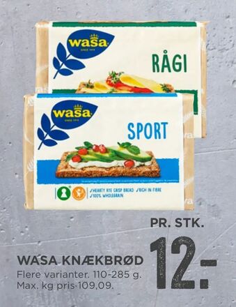 MENY Wasa knækbrød tilbud