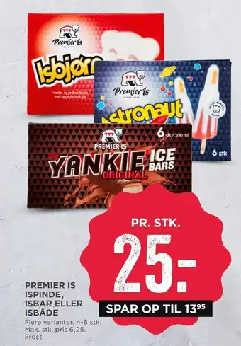 MENY Premier is ispinde, isbar eller isbåde tilbud