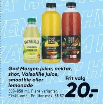 Bilka Æblejuice, Rabarber & Jordbær tilbud