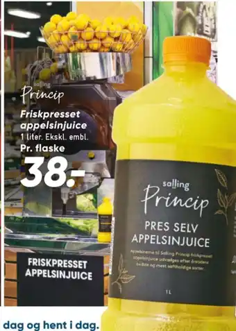 Bilka Appelsinjuice friskpresset tilbud