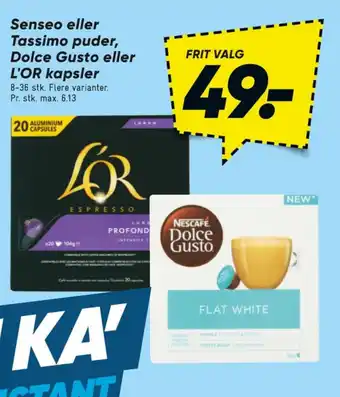 Bilka Kaffekapsler tilbud