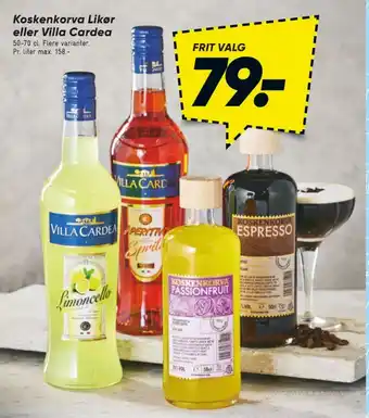 Bilka Limoncello Likør tilbud