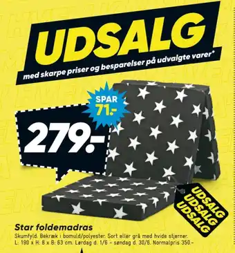 Bilka Foldemadras tilbud