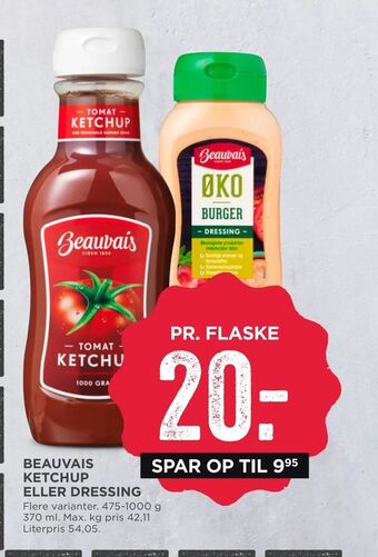 MENY Beauvais ketchup eller dressing tilbud