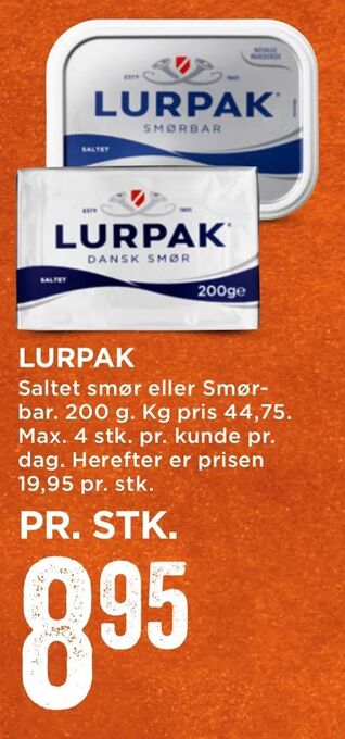 MENY Lurpak tilbud