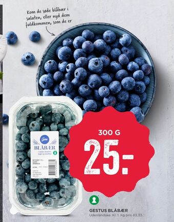 MENY Gestus blåbær tilbud