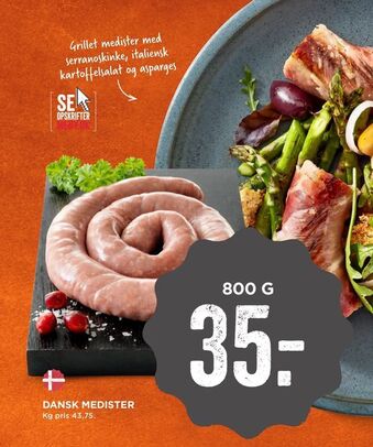 MENY Dansk medister tilbud