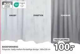 JYSK BADEFORHÆNG tilbud