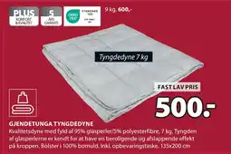 JYSK GJENDETUNGA TYNGDEDYNE tilbud