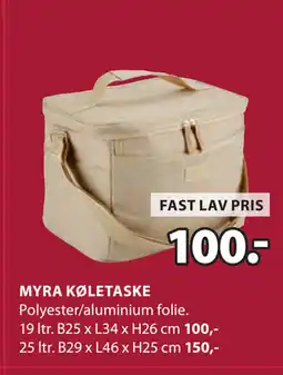 JYSK MYRA KØLETASKE tilbud
