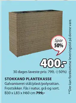 JYSK STOKKAND PLANTEKASSE tilbud