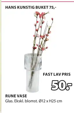 JYSK RUNE VASE tilbud
