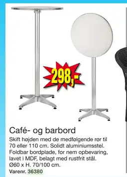 Harald Nyborg Café- og barbord tilbud