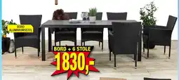 Harald Nyborg BORD + 6 STOLE tilbud