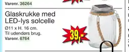 Harald Nyborg Glaskrukke med LED-lys solcelle tilbud
