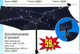 Harald Nyborg Solcellelyskæde til parasol tilbud