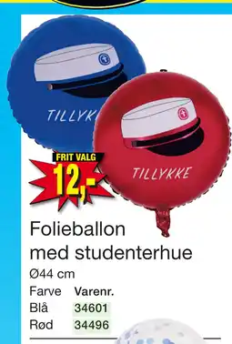 Harald Nyborg Folieballon med studenterhue tilbud