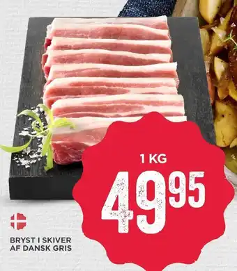 MENY Bryst i skiver af dansk gris tilbud