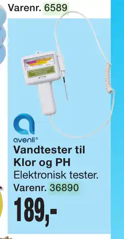 Harald Nyborg Vandtester til Klor og PH tilbud