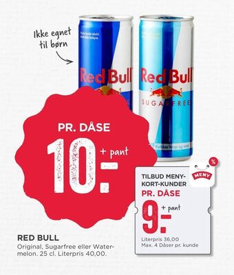 MENY Red bull tilbud