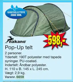 Harald Nyborg Pop-Up telt tilbud