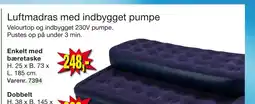 Harald Nyborg Luftmadras med indbygget pumpe tilbud