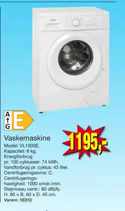 Harald Nyborg Vaskemaskine tilbud