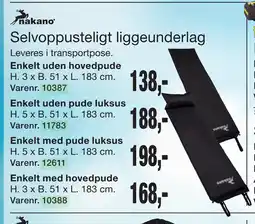 Harald Nyborg Selvoppusteligt liggeunderlag tilbud