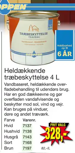 Harald Nyborg Heldækkende træbeskyttelse 4 L tilbud